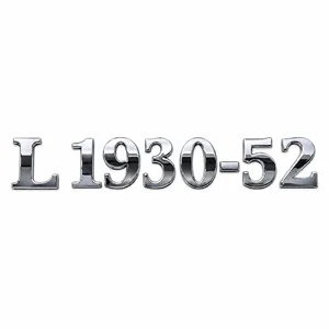 آرم نوشتاری L1930-52 کامیون واگن هود مرسدس بنز | لوگوی مدل L1930-52